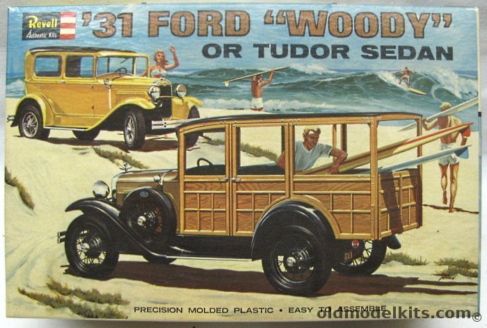 Revell 1/25 1931 Ford Woody Station Wagon or Tudor Sedan, H1275-200 plastic model kit